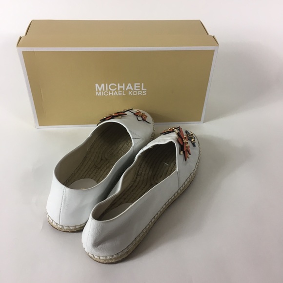 Michael Kors white leather Heidi espadrilles - Picture 6 of 7
